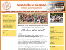 Tablet Screenshot of grundschule-cramme.de